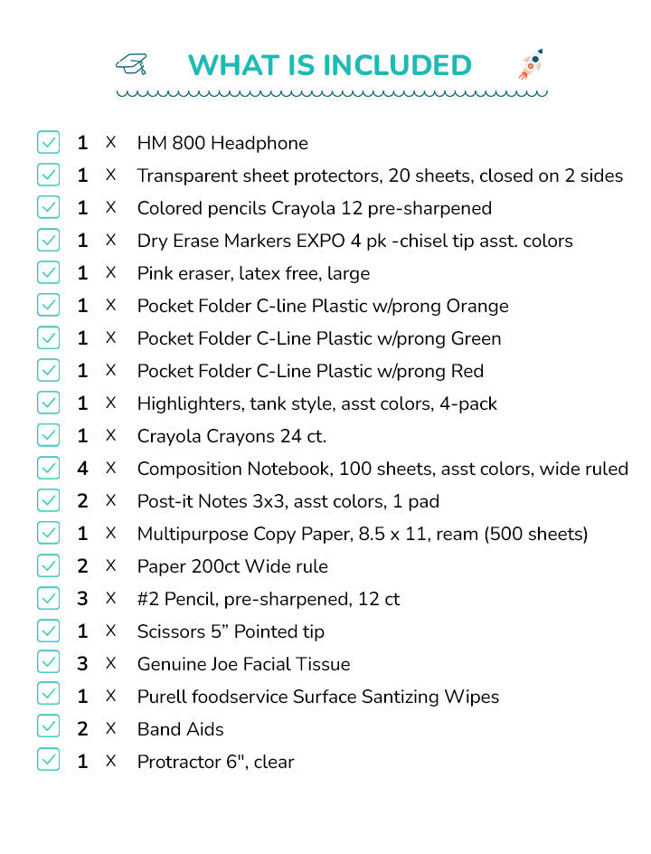 Summerville Preparatory Academy - Fourth Grade Supply Kit