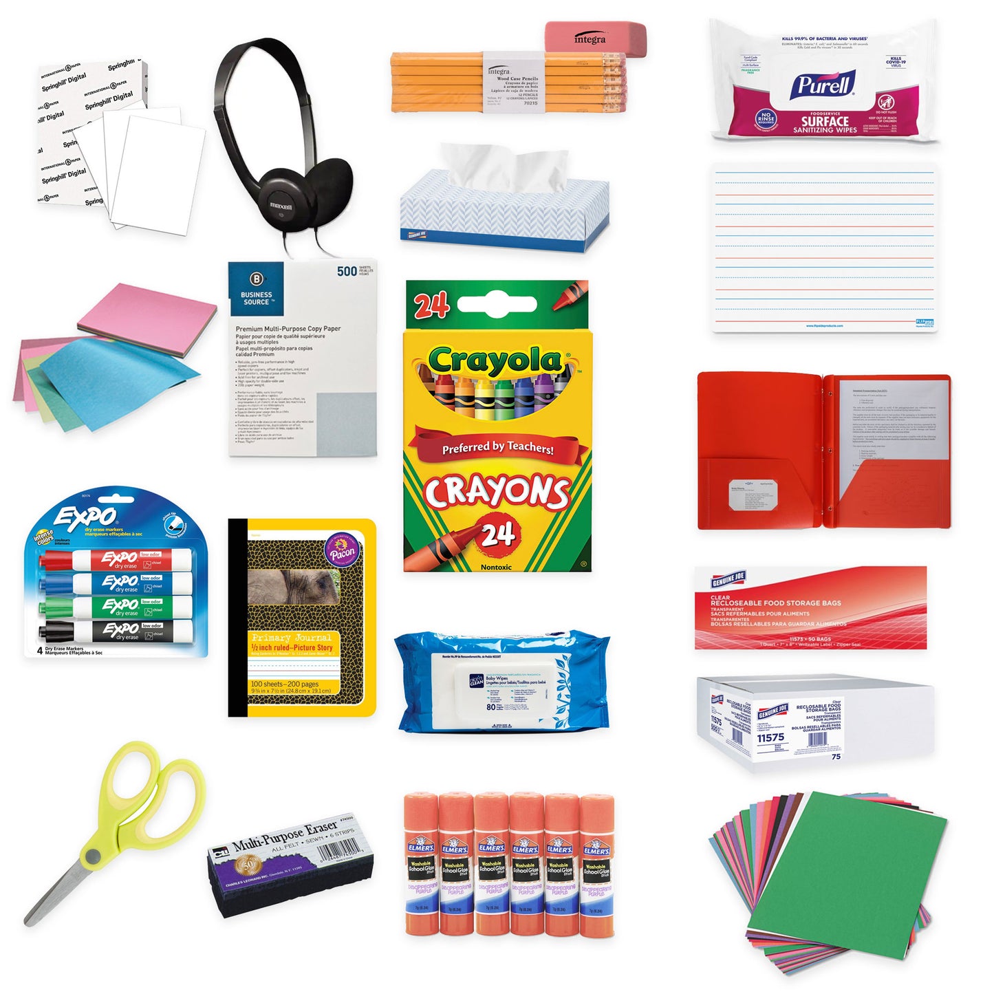 North Broward Academy of Excellence - Kindergarten Supply Kit (Last Name N-Z)