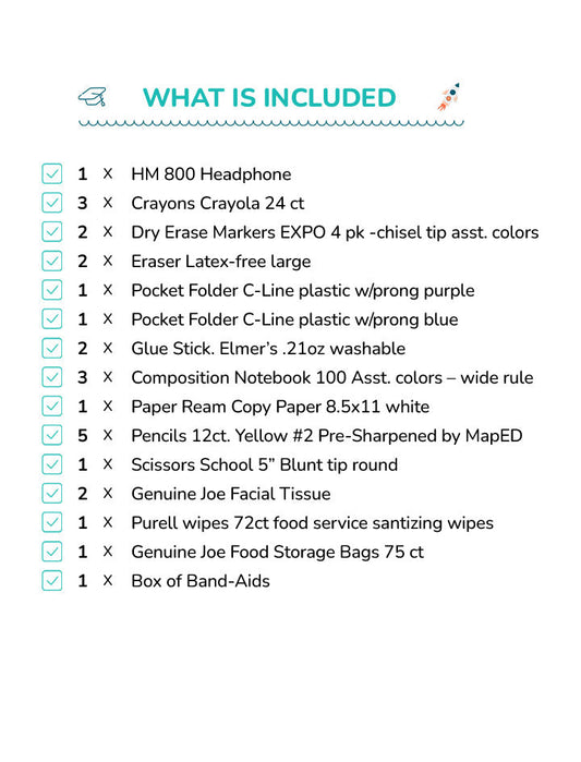 Summerville Preparatory Academy - First Grade Supply Kit (Last Name N-Z)