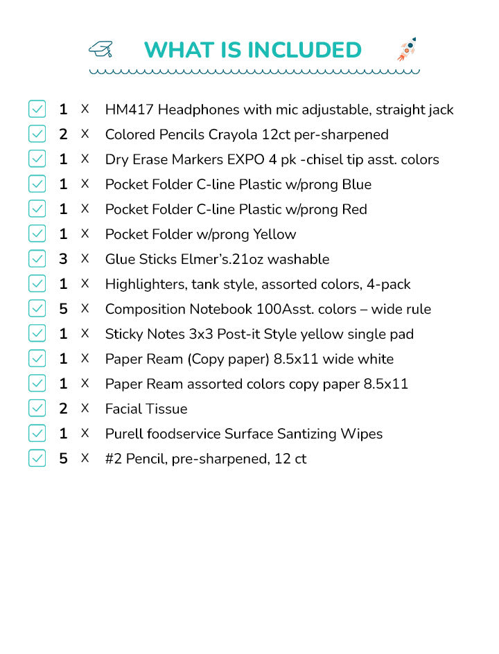 Summerville Preparatory Academy  - Third Grade Supply Kit